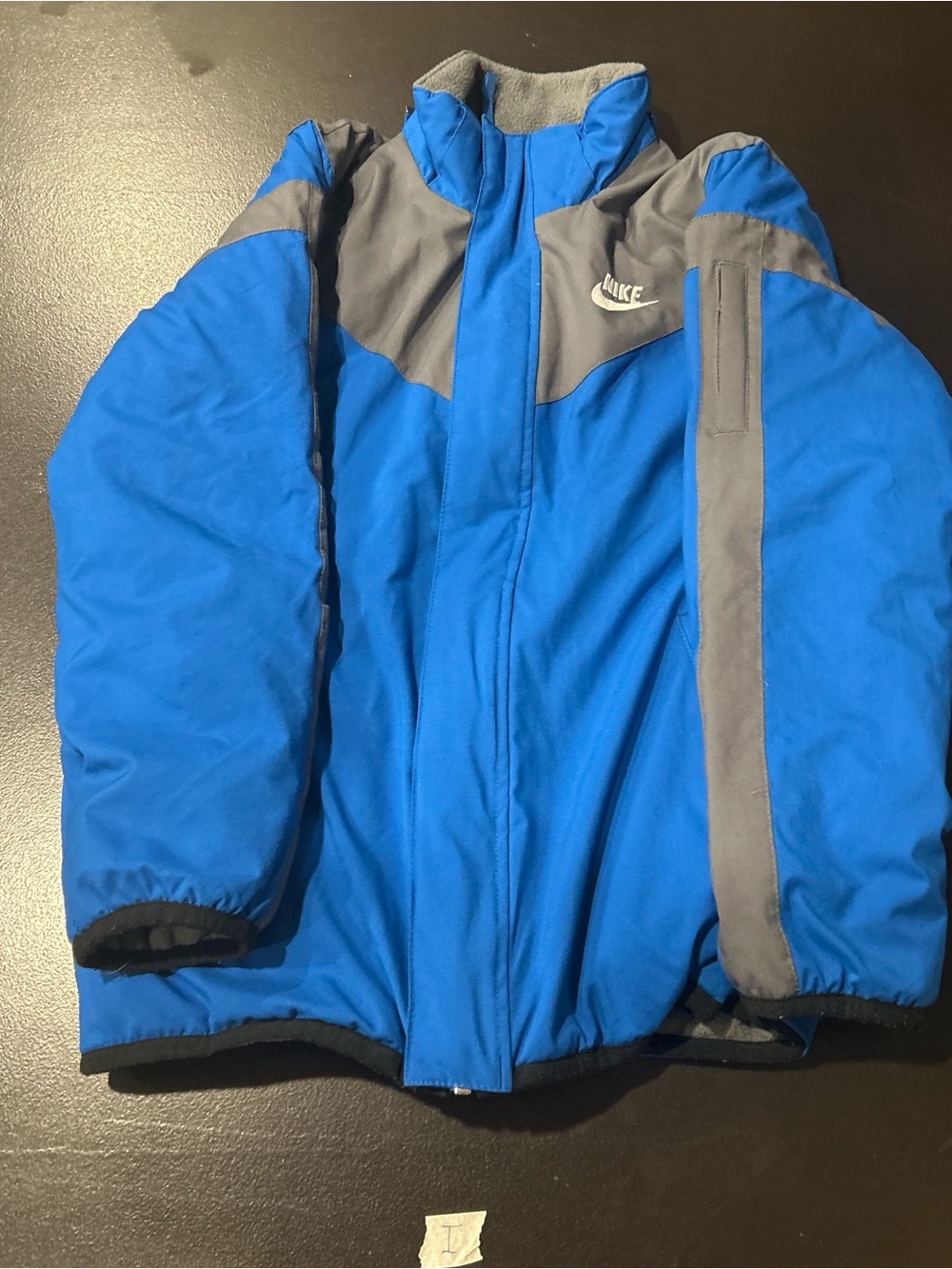 Nike Blue and Gray Puffer Jacket for Kids